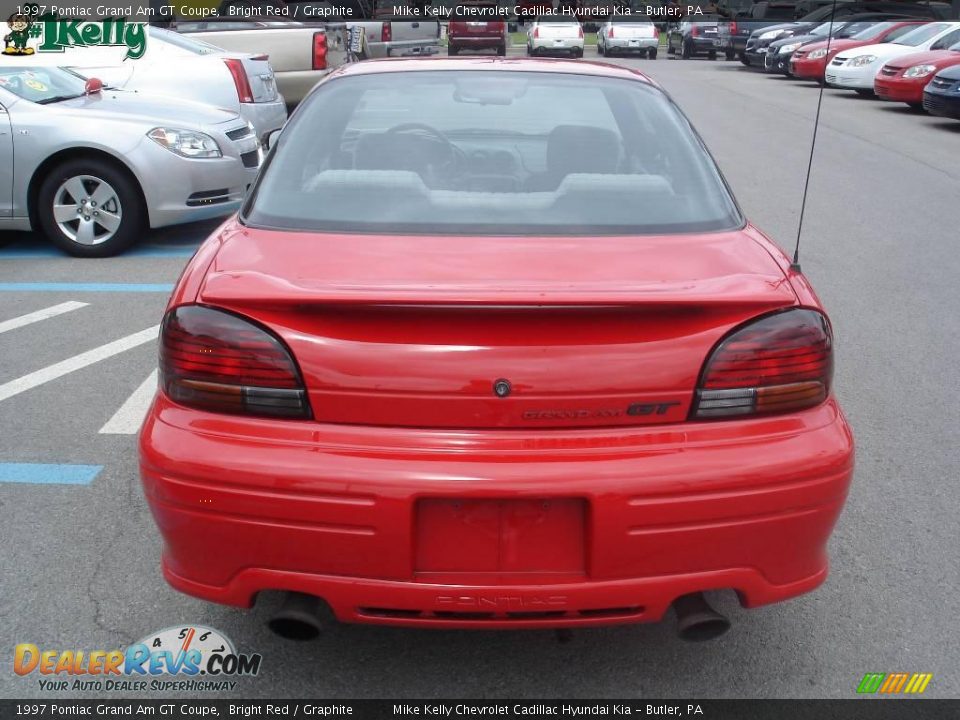 1997 Pontiac Grand Am GT Coupe Bright Red / Graphite Photo #3