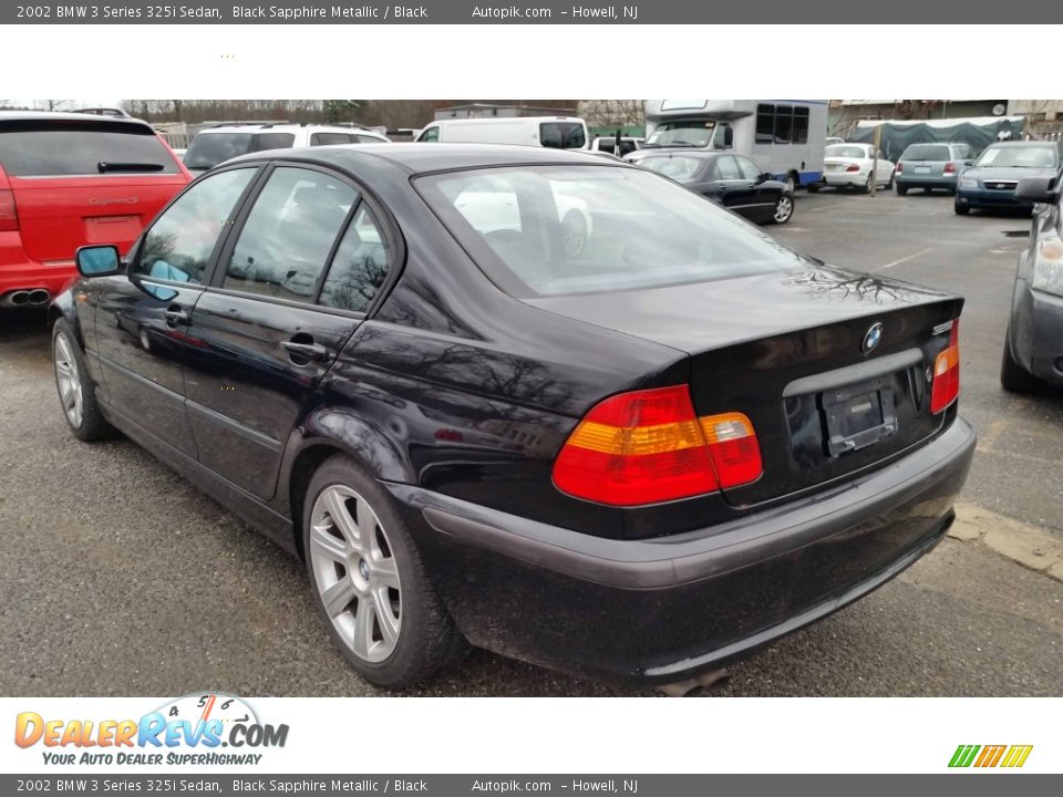 2002 BMW 3 Series 325i Sedan Black Sapphire Metallic / Black Photo #3