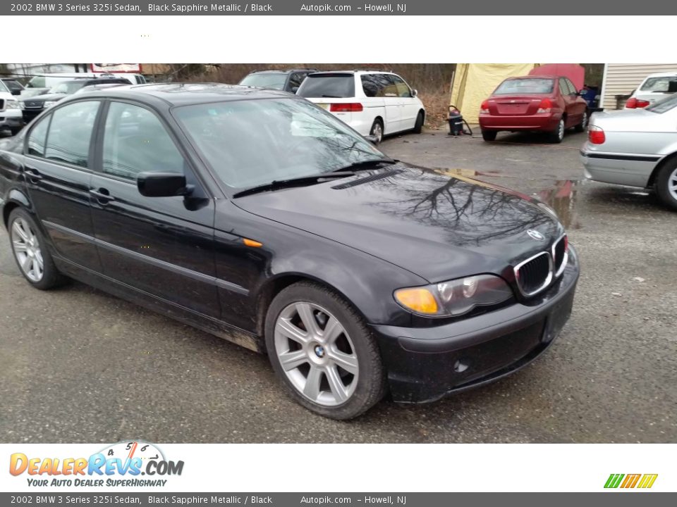 2002 BMW 3 Series 325i Sedan Black Sapphire Metallic / Black Photo #7