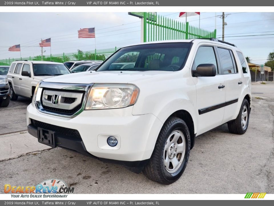 2009 Honda Pilot LX Taffeta White / Gray Photo #3