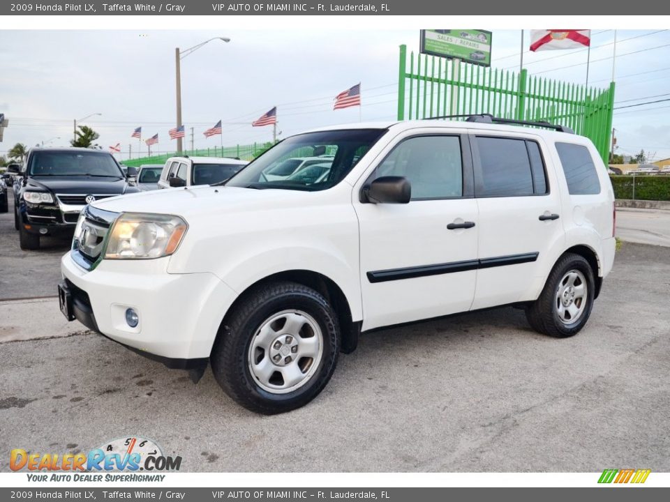 2009 Honda Pilot LX Taffeta White / Gray Photo #4