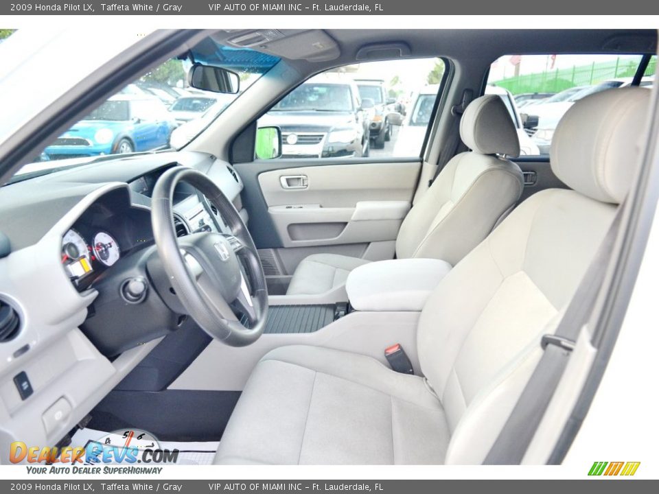 2009 Honda Pilot LX Taffeta White / Gray Photo #13