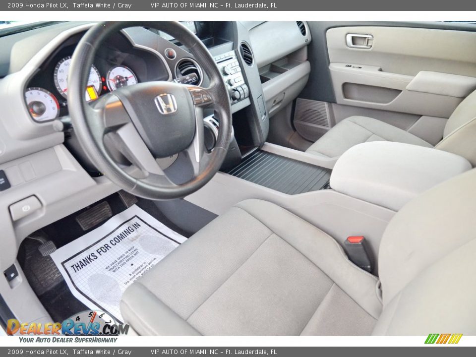 2009 Honda Pilot LX Taffeta White / Gray Photo #15
