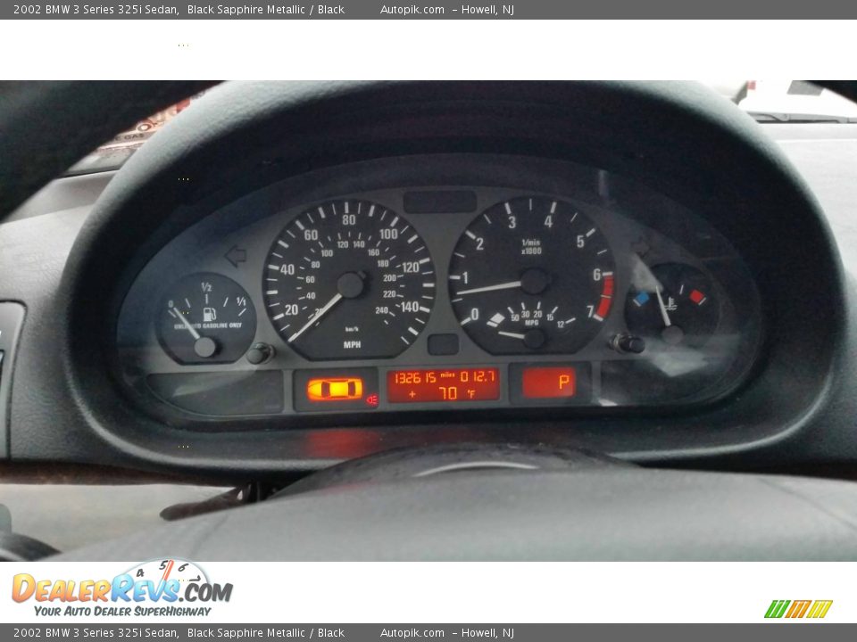 2002 BMW 3 Series 325i Sedan Black Sapphire Metallic / Black Photo #11