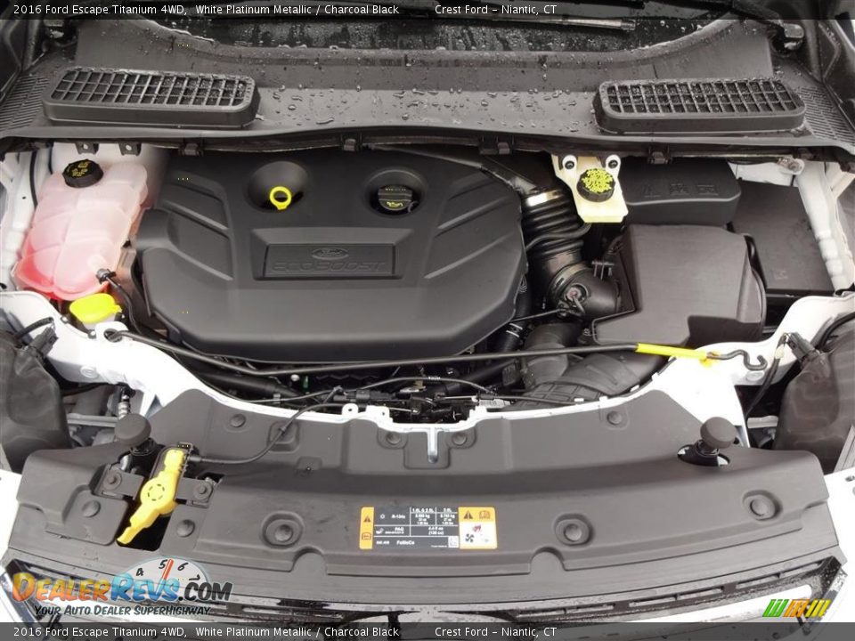 2016 Ford Escape Titanium 4WD White Platinum Metallic / Charcoal Black Photo #8
