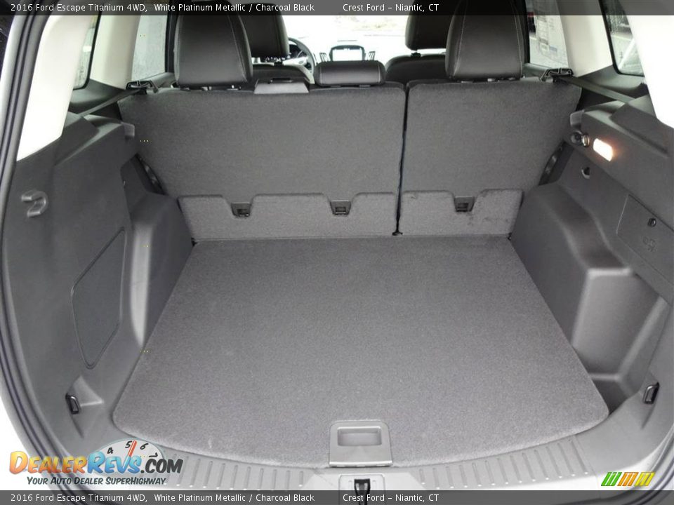 2016 Ford Escape Titanium 4WD White Platinum Metallic / Charcoal Black Photo #10