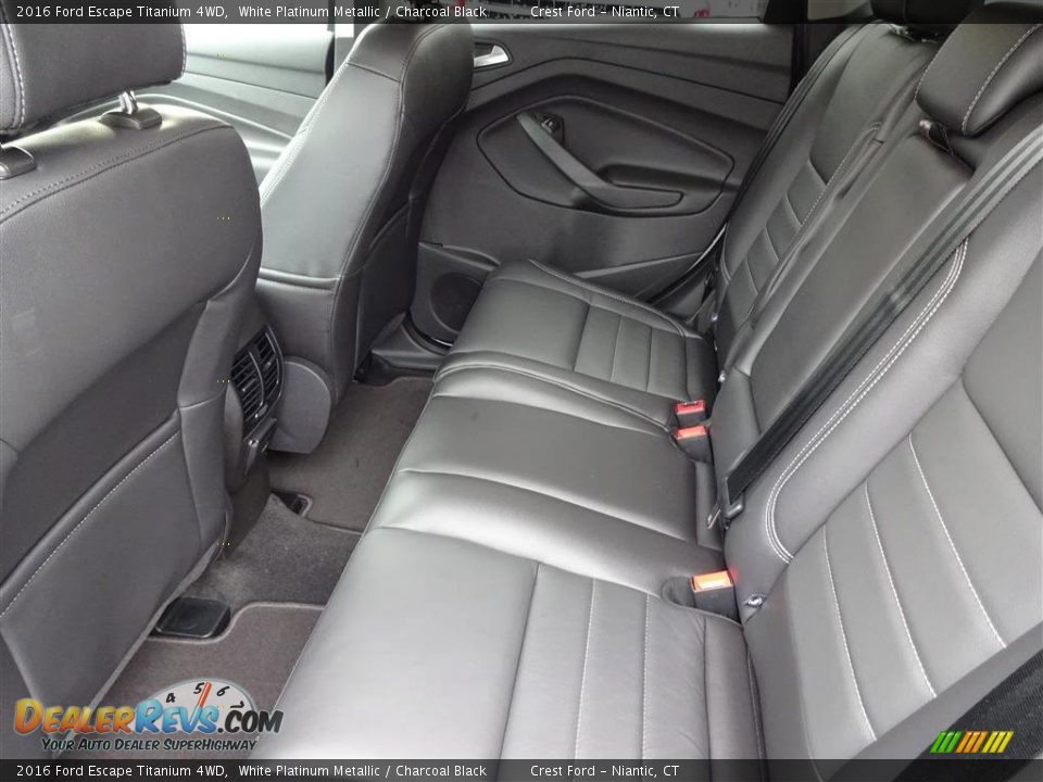 2016 Ford Escape Titanium 4WD White Platinum Metallic / Charcoal Black Photo #13