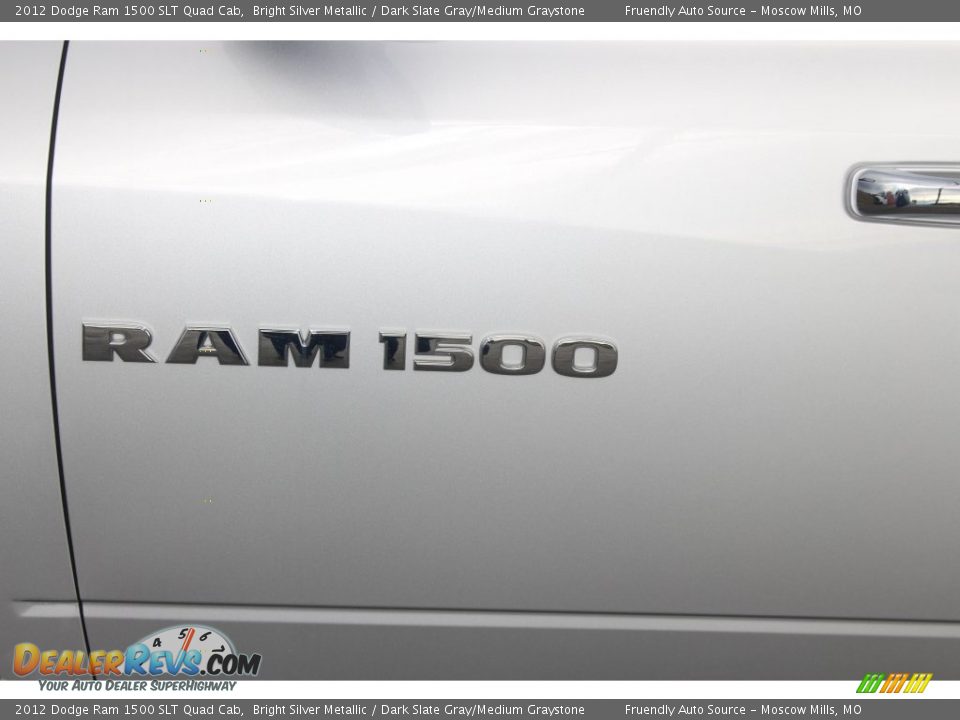 2012 Dodge Ram 1500 SLT Quad Cab Bright Silver Metallic / Dark Slate Gray/Medium Graystone Photo #20