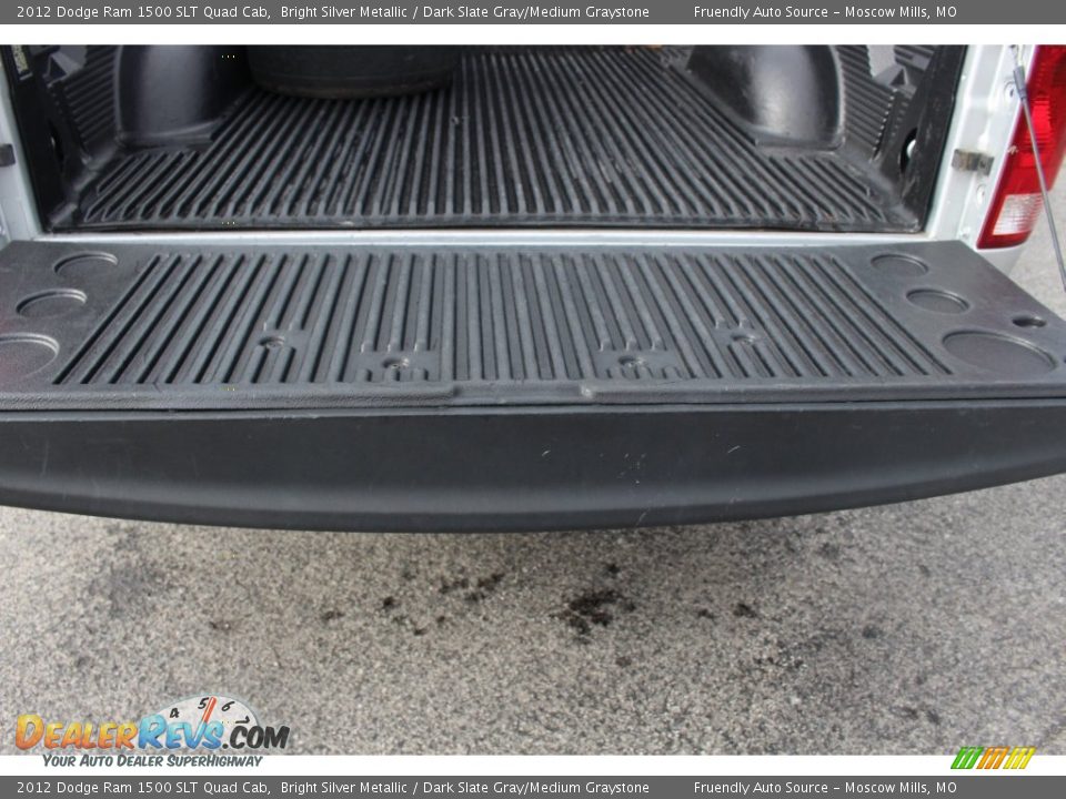 2012 Dodge Ram 1500 SLT Quad Cab Bright Silver Metallic / Dark Slate Gray/Medium Graystone Photo #25