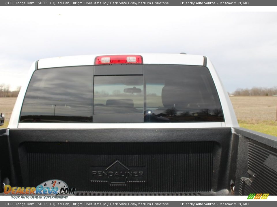 2012 Dodge Ram 1500 SLT Quad Cab Bright Silver Metallic / Dark Slate Gray/Medium Graystone Photo #26