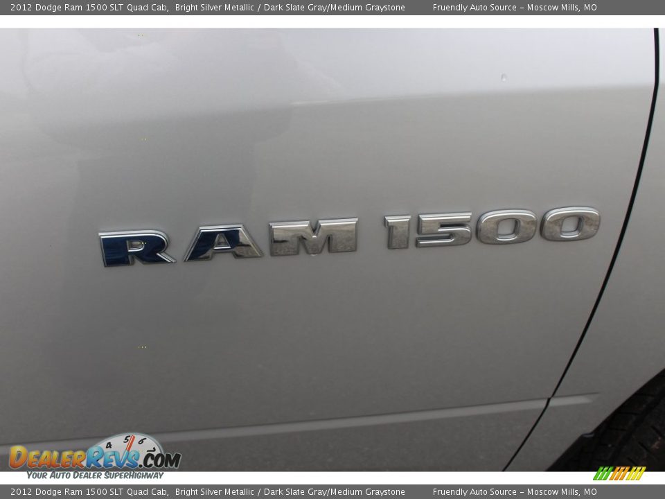 2012 Dodge Ram 1500 SLT Quad Cab Bright Silver Metallic / Dark Slate Gray/Medium Graystone Photo #28