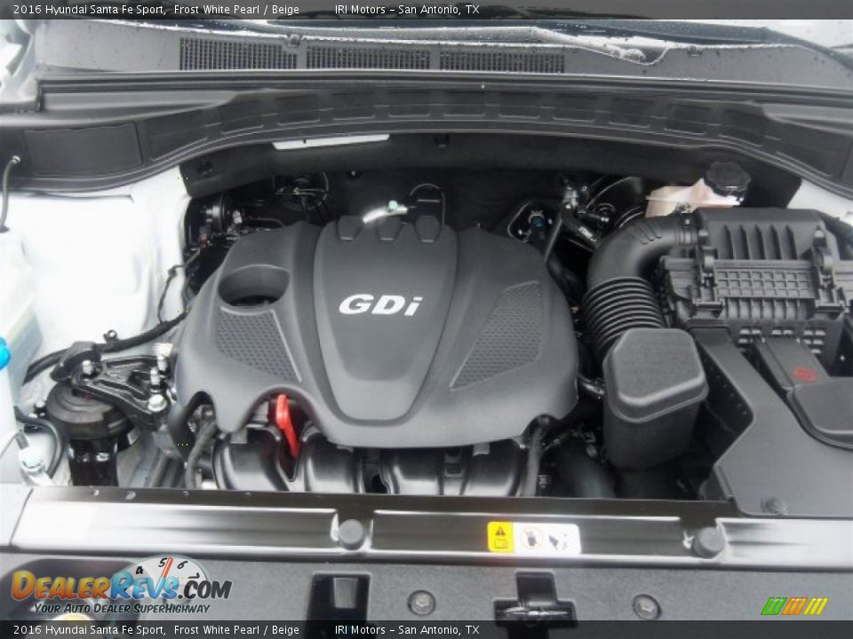 2016 Hyundai Santa Fe Sport Frost White Pearl / Beige Photo #7
