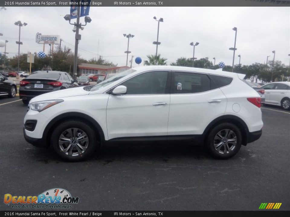 2016 Hyundai Santa Fe Sport Frost White Pearl / Beige Photo #8