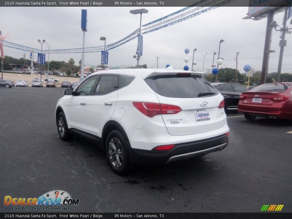 2016 Hyundai Santa Fe Sport Frost White Pearl / Beige Photo #9