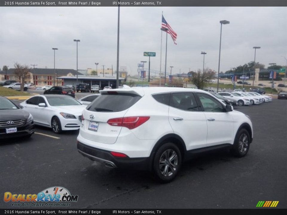 2016 Hyundai Santa Fe Sport Frost White Pearl / Beige Photo #11