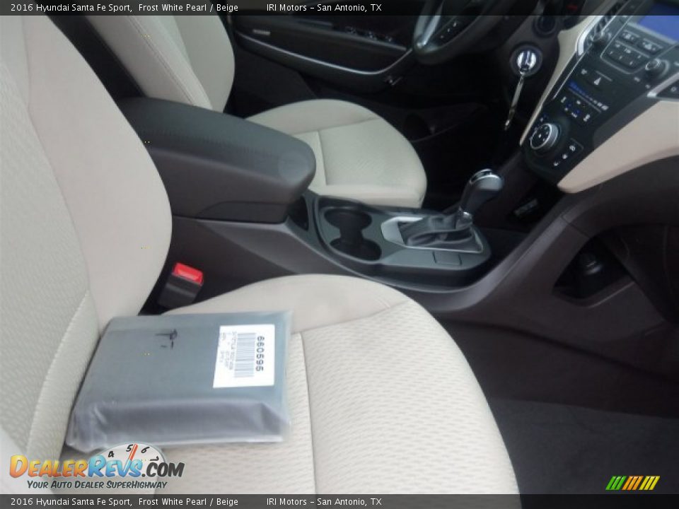 2016 Hyundai Santa Fe Sport Frost White Pearl / Beige Photo #14