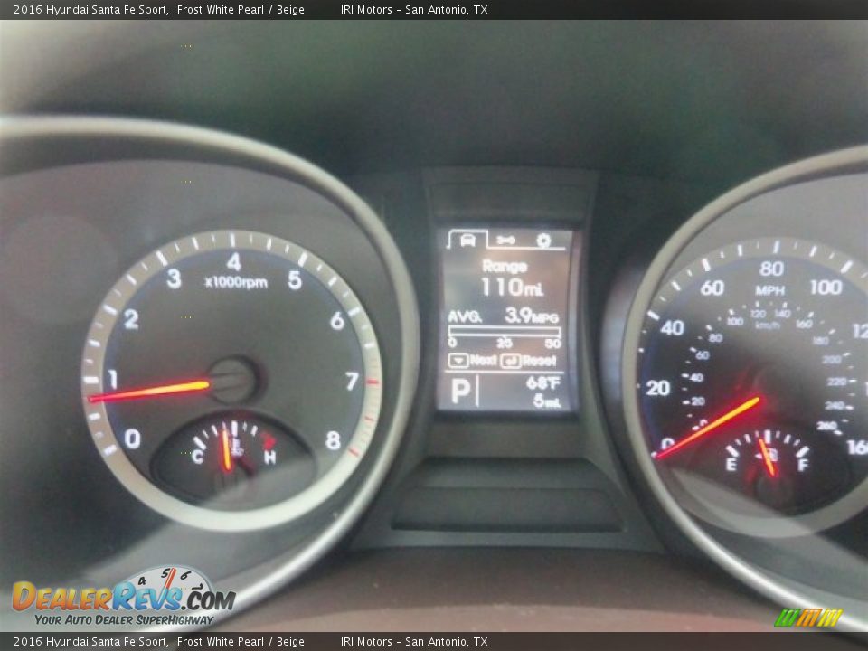 2016 Hyundai Santa Fe Sport Frost White Pearl / Beige Photo #22