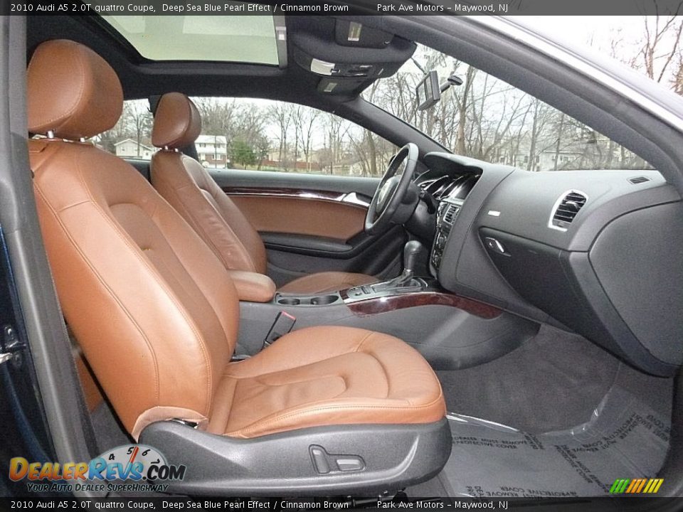 Front Seat of 2010 Audi A5 2.0T quattro Coupe Photo #16