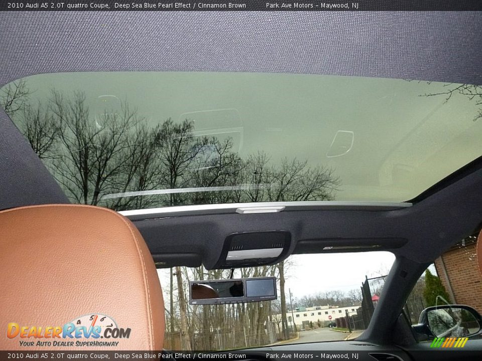 2010 Audi A5 2.0T quattro Coupe Deep Sea Blue Pearl Effect / Cinnamon Brown Photo #18