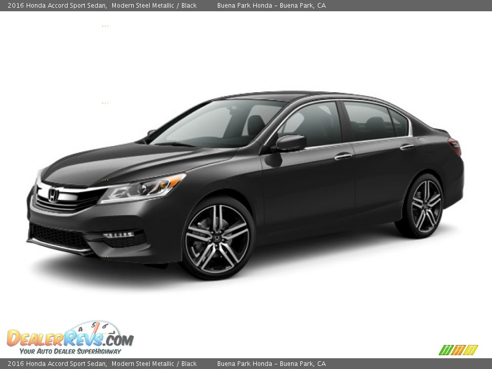 2016 Honda Accord Sport Sedan Modern Steel Metallic / Black Photo #18