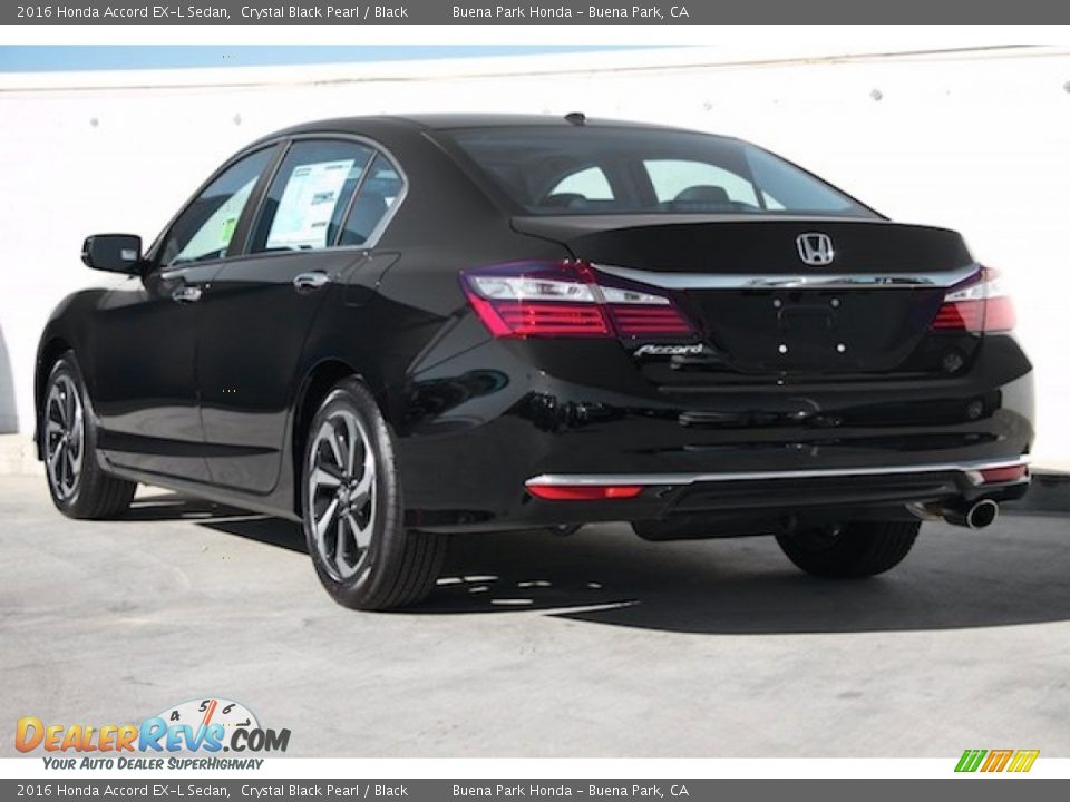 2016 Honda Accord EX-L Sedan Crystal Black Pearl / Black Photo #2