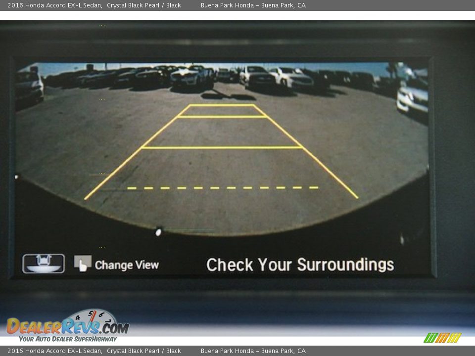 2016 Honda Accord EX-L Sedan Crystal Black Pearl / Black Photo #7