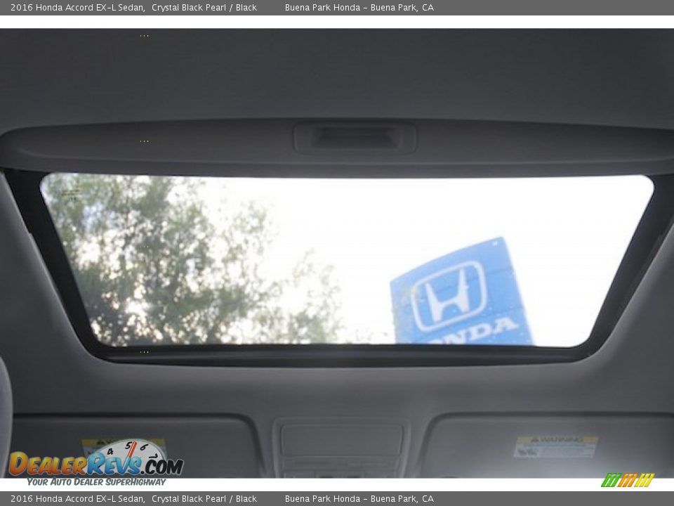 2016 Honda Accord EX-L Sedan Crystal Black Pearl / Black Photo #14