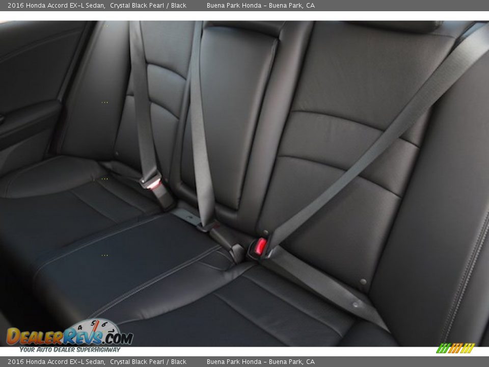 2016 Honda Accord EX-L Sedan Crystal Black Pearl / Black Photo #15