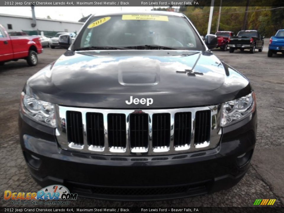 2012 Jeep Grand Cherokee Laredo 4x4 Maximum Steel Metallic / Black Photo #9