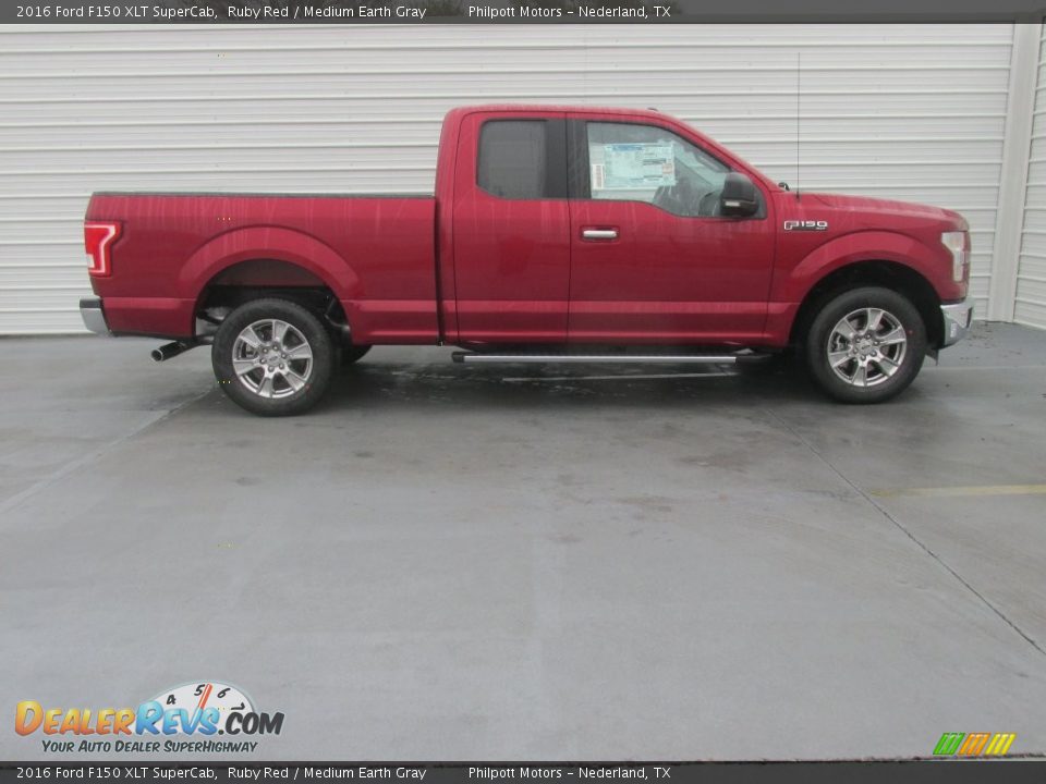 Ruby Red 2016 Ford F150 XLT SuperCab Photo #3