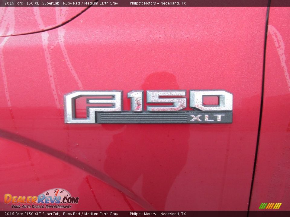 2016 Ford F150 XLT SuperCab Ruby Red / Medium Earth Gray Photo #14