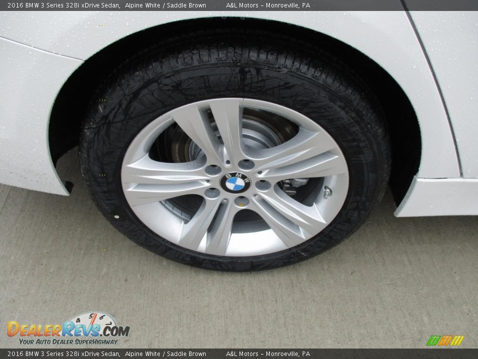 2016 BMW 3 Series 328i xDrive Sedan Alpine White / Saddle Brown Photo #3