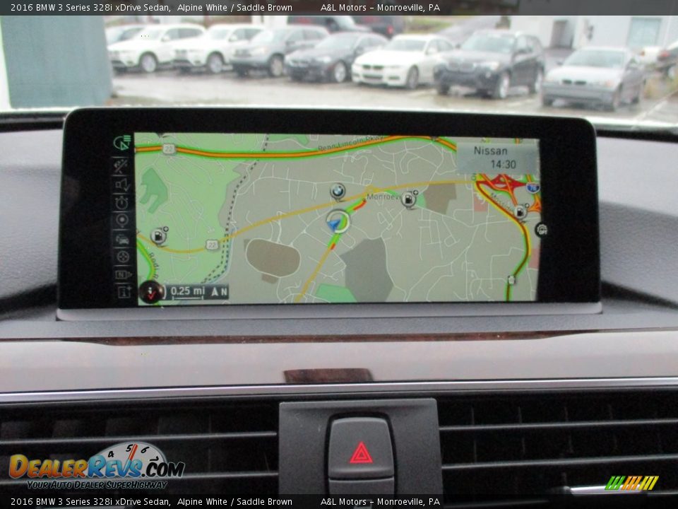 2016 BMW 3 Series 328i xDrive Sedan Alpine White / Saddle Brown Photo #16