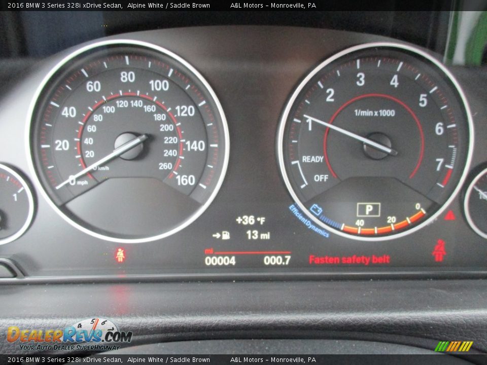 2016 BMW 3 Series 328i xDrive Sedan Alpine White / Saddle Brown Photo #20