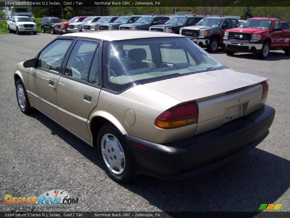 1994 Saturn S Series SL1 Sedan Gold / Tan Photo #3