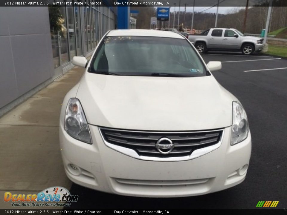 2012 Nissan Altima 2.5 S Winter Frost White / Charcoal Photo #8
