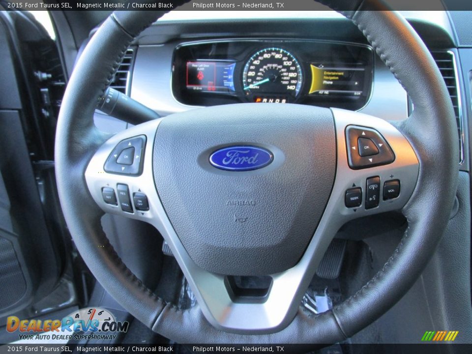 2015 Ford Taurus SEL Magnetic Metallic / Charcoal Black Photo #29