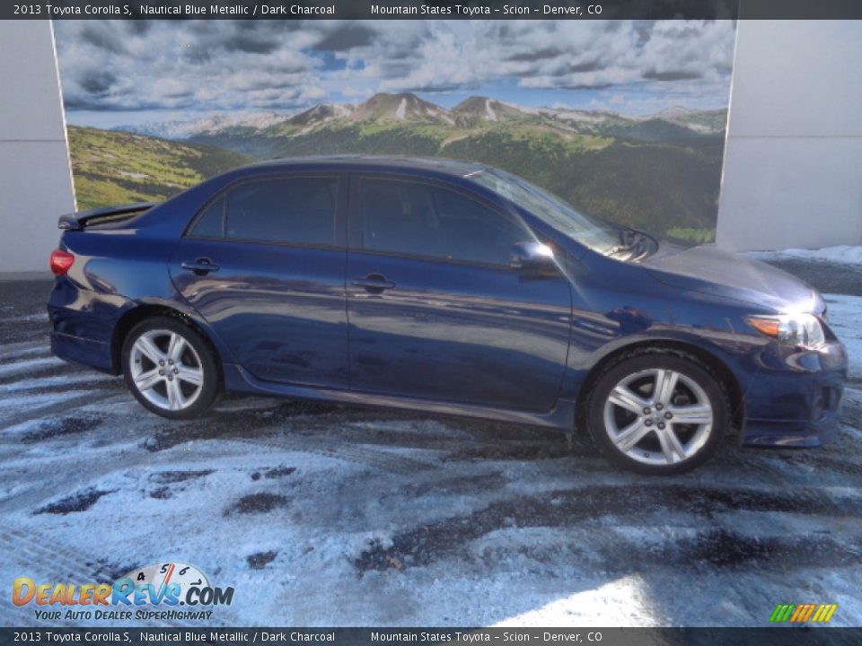 2013 Toyota Corolla S Nautical Blue Metallic / Dark Charcoal Photo #1