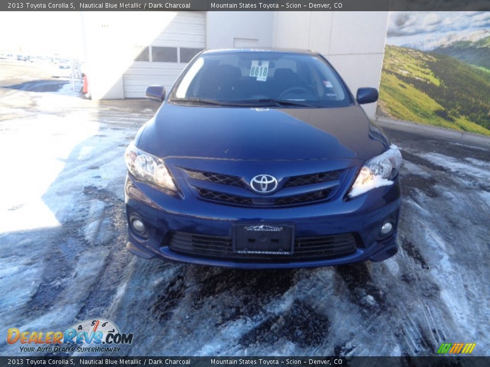 2013 Toyota Corolla S Nautical Blue Metallic / Dark Charcoal Photo #3
