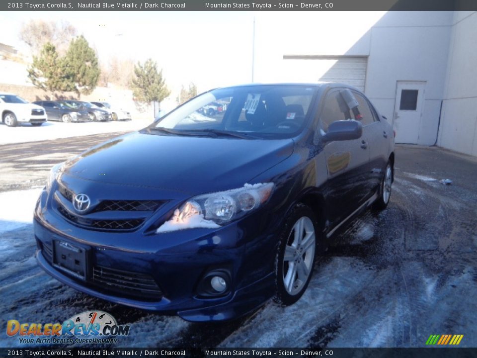 2013 Toyota Corolla S Nautical Blue Metallic / Dark Charcoal Photo #4