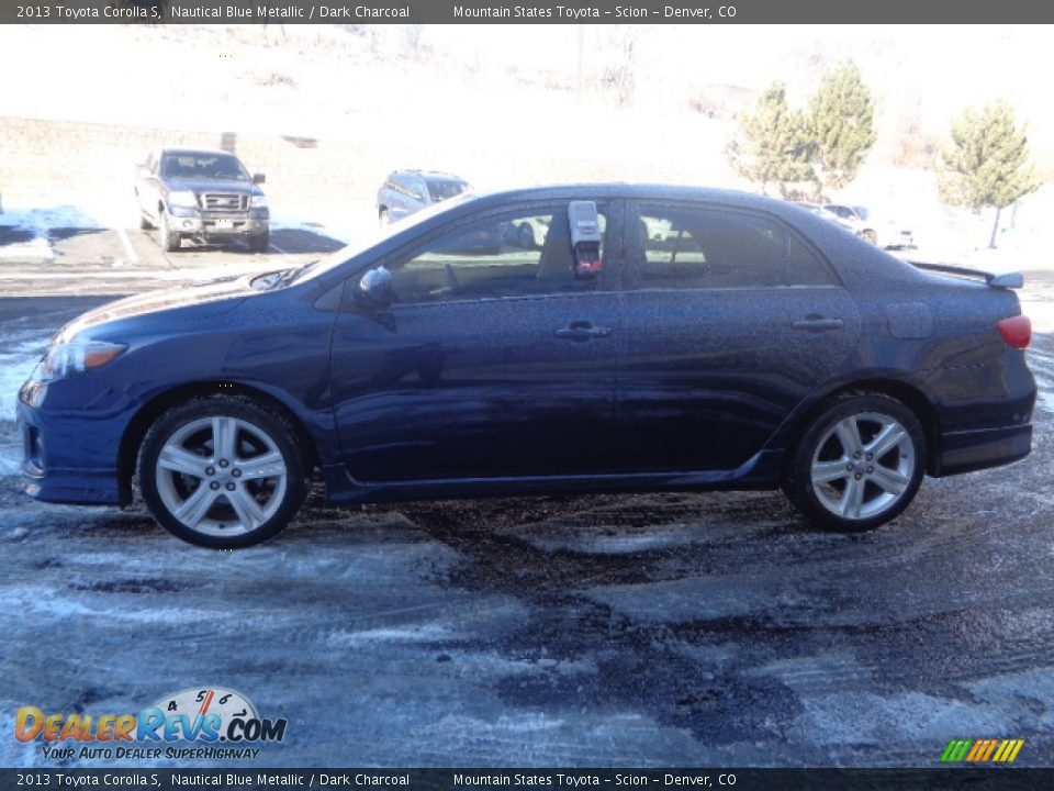 2013 Toyota Corolla S Nautical Blue Metallic / Dark Charcoal Photo #5