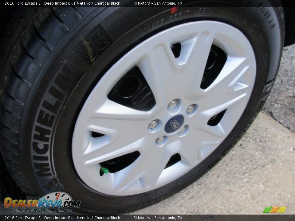 2016 Ford Escape S Deep Impact Blue Metallic / Charcoal Black Photo #3