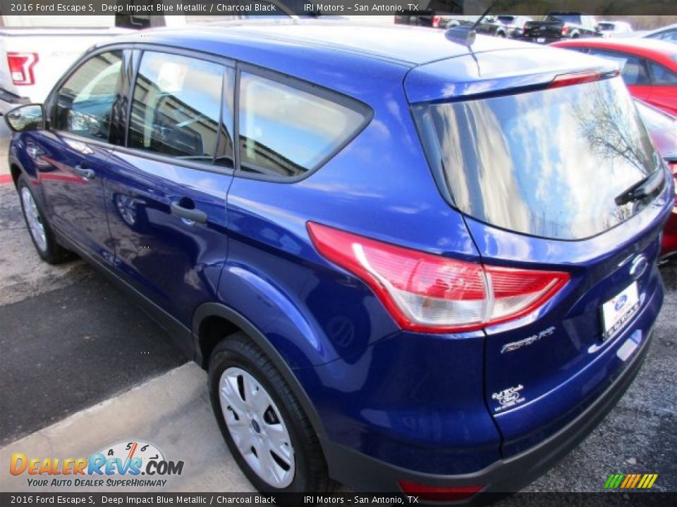 2016 Ford Escape S Deep Impact Blue Metallic / Charcoal Black Photo #4
