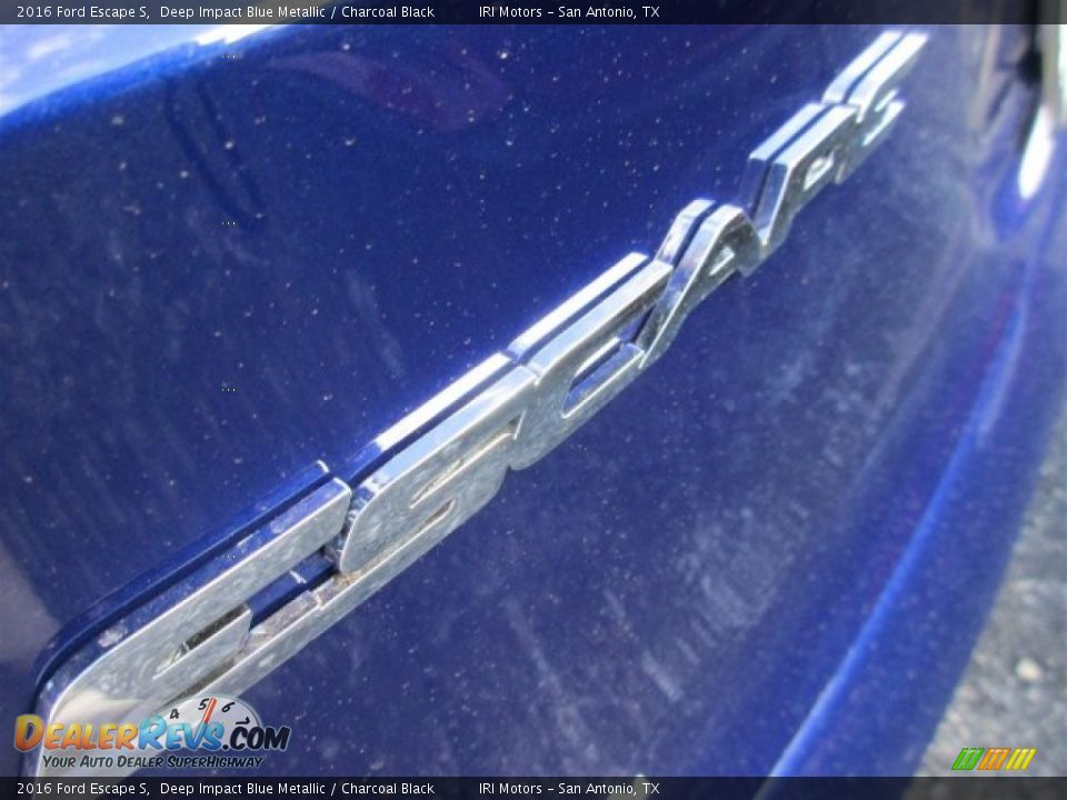 2016 Ford Escape S Deep Impact Blue Metallic / Charcoal Black Photo #5