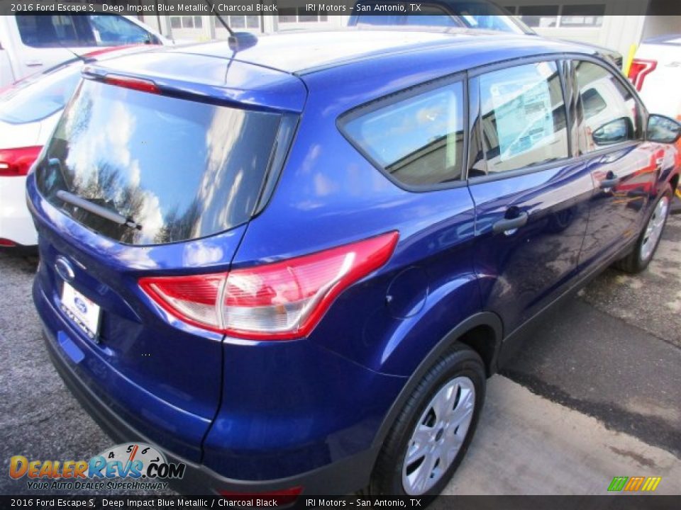 2016 Ford Escape S Deep Impact Blue Metallic / Charcoal Black Photo #6