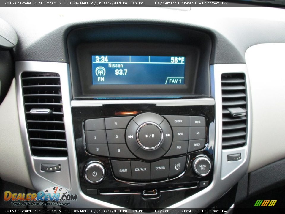 2016 Chevrolet Cruze Limited LS Blue Ray Metallic / Jet Black/Medium Titanium Photo #17