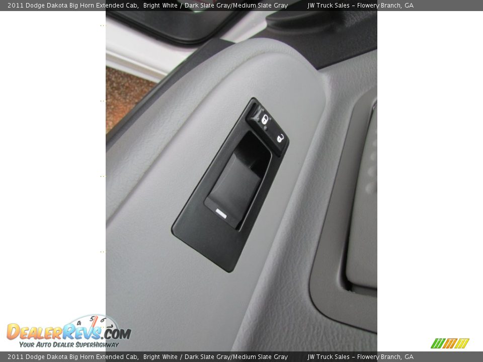 2011 Dodge Dakota Big Horn Extended Cab Bright White / Dark Slate Gray/Medium Slate Gray Photo #21
