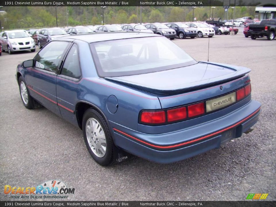 1991 Chevrolet Lumina Euro Coupe Medium Sapphire Blue Metallic / Blue Photo #3