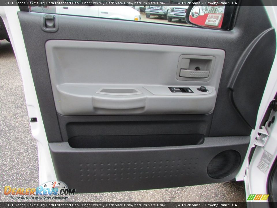 2011 Dodge Dakota Big Horn Extended Cab Bright White / Dark Slate Gray/Medium Slate Gray Photo #34
