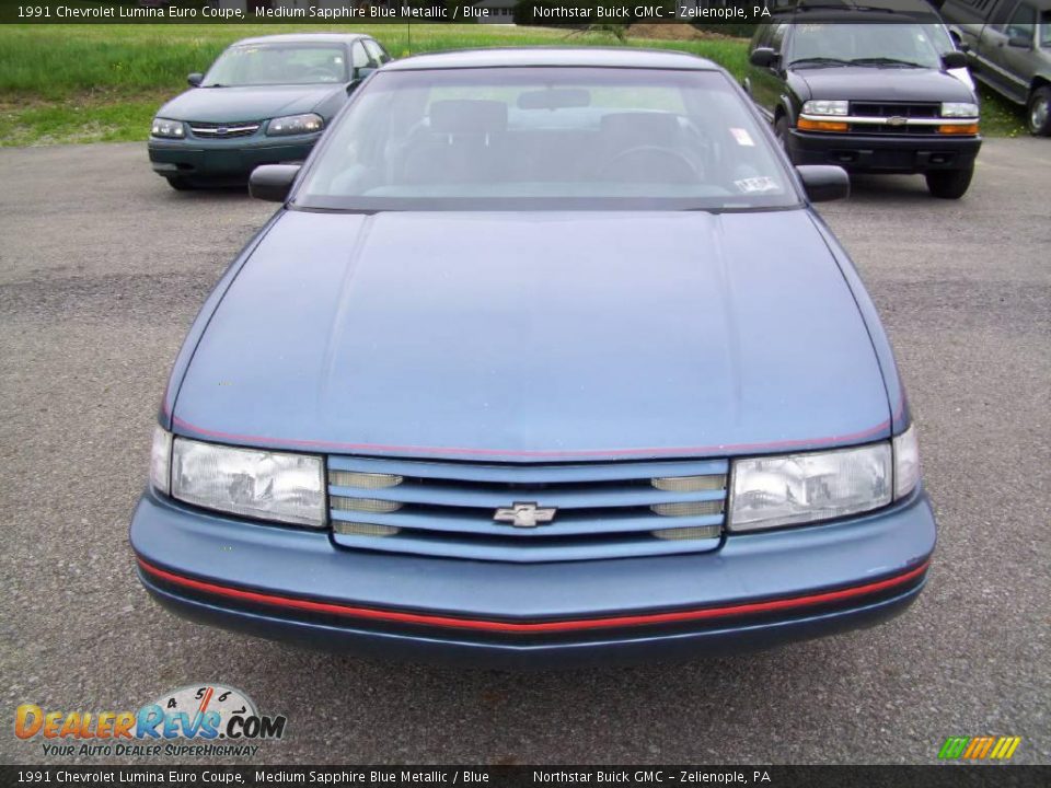 1991 Chevrolet Lumina Euro Coupe Medium Sapphire Blue Metallic / Blue Photo #8